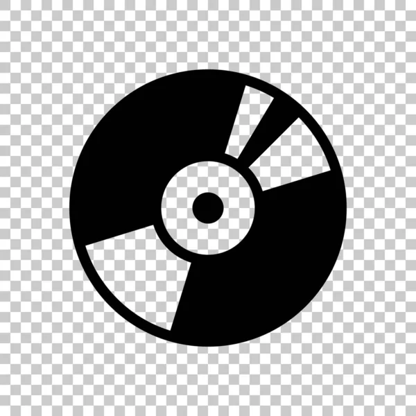 Vinilo Vintage Disco Audio Reproductor Icono Simple Logo Musical Símbolo — Archivo Imágenes Vectoriales