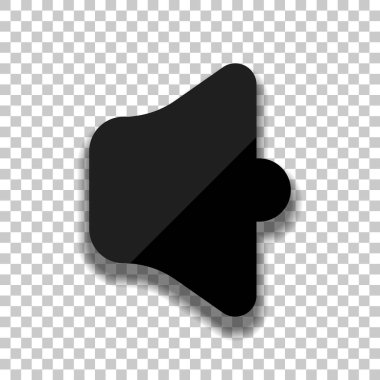 Basit birim max. Saydam arka plan üzerinde yumuşak gölgeli siyah cam kutsal kişilerin resmi