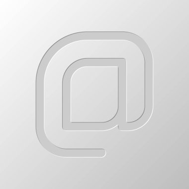 E-posta simgesi, Internet posta kutsal kişilerin resmi. Doğrusal, ince anahat. Kağıt tasarımı. Düzenlenen sembolü. Çekirdeksiz stili