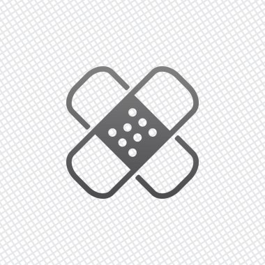 Grup yardım simgesi. İşareti alçı. Yamalar birkaç. İnce anahat ile basit doğrusal simgesi. Kılavuz arka plan üzerinde