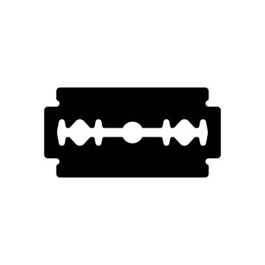 bıçak. basit siluet. Beyaz arka planda siyah simgesi