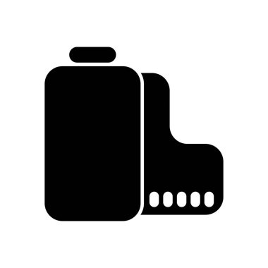 Kamera rulo simgesi. Fotoğraf veya video şerit