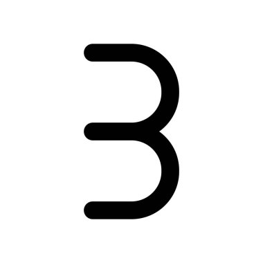 Numara üç, sayısal, basit mektup