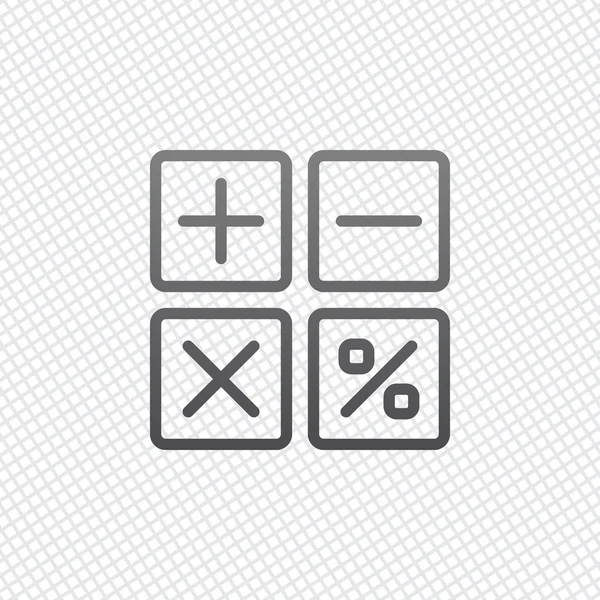 basit hesap makinesi simge. Kılavuz arka plan üzerinde