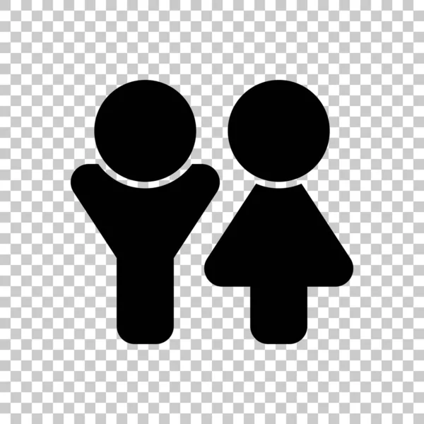 Σύνολο Των Αρσενικών Και Θηλυκών Σύμβολα Απλή Εικόνα Διαφανές Φόντο — Διανυσματικό Αρχείο