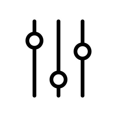 ayarı. basit simgesi. Beyaz arka planda siyah simgesi