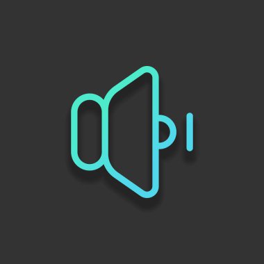 güç dk kutsal kiþilerin resmi. Renkli logo kavramı koyu arka plan üzerinde yumuşak gölge ile. Masmavi okyanus rengini simgesi