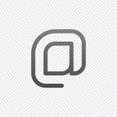 E-posta simgesi, Internet posta kutsal kişilerin resmi. Doğrusal, ince anahat. Kılavuz arka plan üzerinde