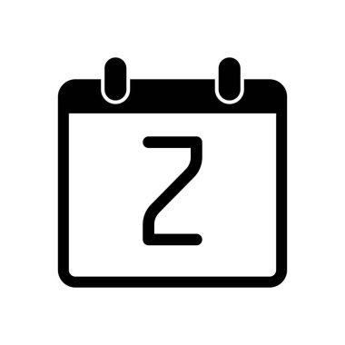 2 gün, basit simge takvim