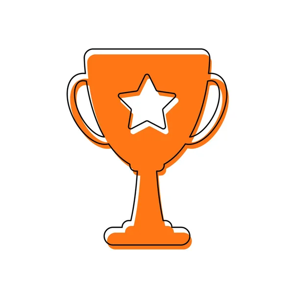 Copa Campeones Con Estrella Icono Simple Icono Aislado Compuesto Por — Vector de stock