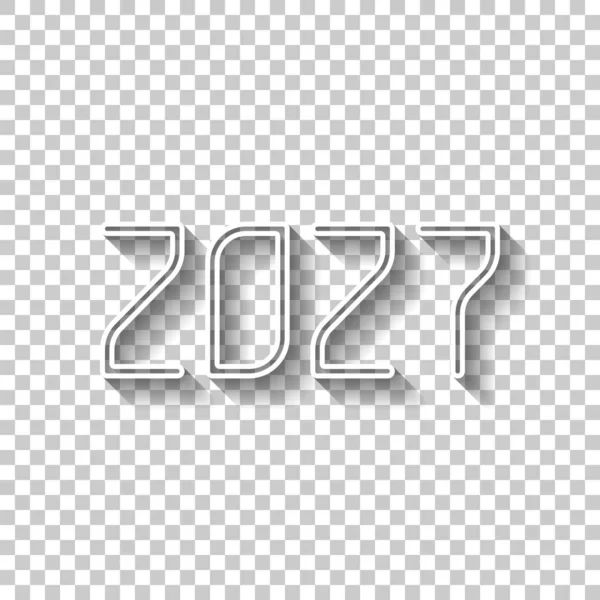 2024 Number Icon Happy New Year Black Glass Icon Soft Stock Vector by