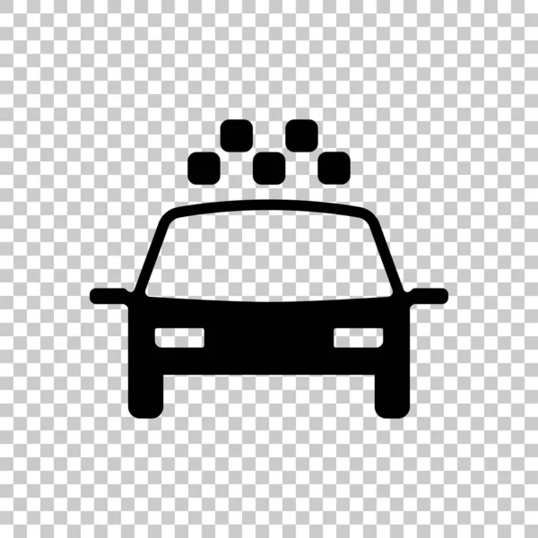 Taxi Taxi Coche Icono Simple Sobre Fondo Transparente — Vector de stock