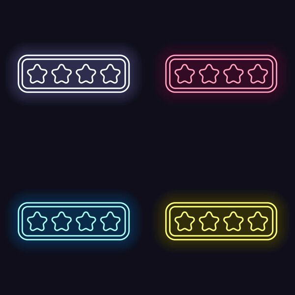 Pin code interface. Simple icon. Set of neon sign. Casino style on dark background. Seamless pattern