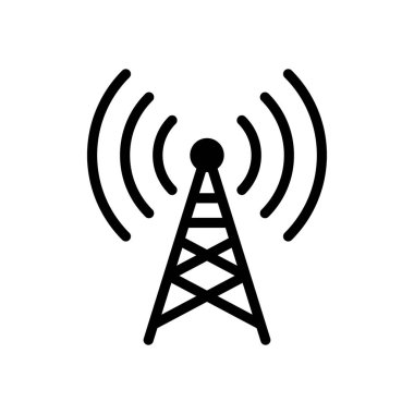 Radyo kulesi simgesi. Doğrusal stili