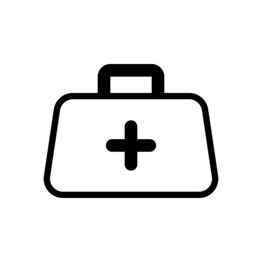 ilk yardım çantası, anahat simgesini