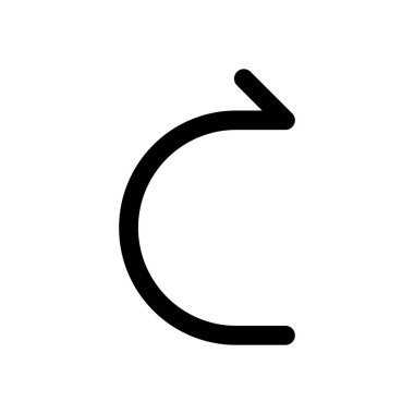 Basit ok, ileri. Doğrusal, ince anahat