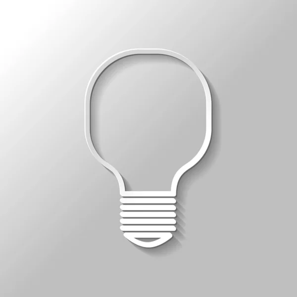 ไอคอนไฟ สไตล กระดาษท เงาบนพ นหล เทา — ภาพเวกเตอร์สต็อก
