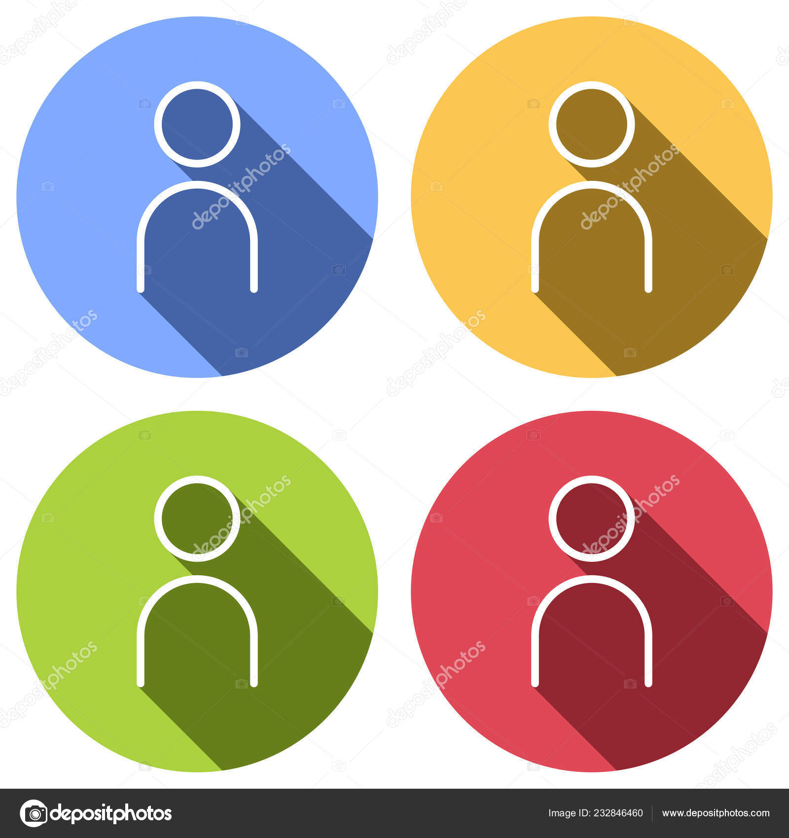 photo Simple Person Outline depositphotos
