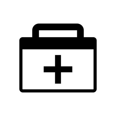 ilk yardım çantası, basit simgesi