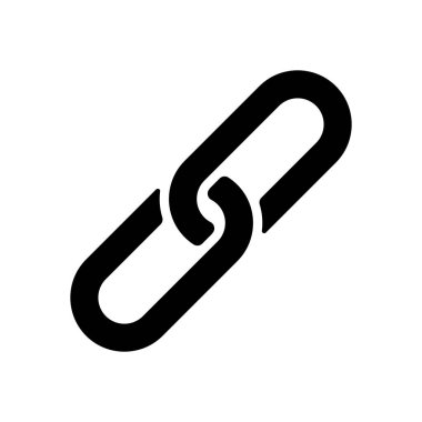 Bağlantı simgesini. Köprü zinciri sembolü. Basit simgesi