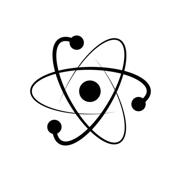 Symbole Atome Scientifique Logo Icône Simple — Image vectorielle