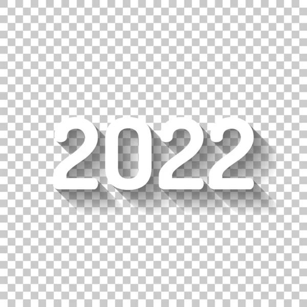 2022 아이콘입니다 받으세요 그림자와 아이콘 — 스톡 벡터
