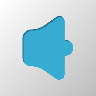 Basit birim max. Kağıt tasarımı. Gölge ile düzenlenen sembolü