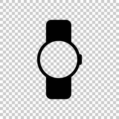 El yuvarlak göstermek akıllı izle. Teknoloji simgesi. Saydam arka plan üzerinde.