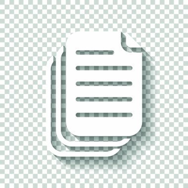 belge. basit siluet. Gölge şeffaf arka plan üzerinde beyaz simgesi