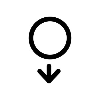 cinsiyet sembolü. Doğrusal sembolü. basit insanlar simgesi