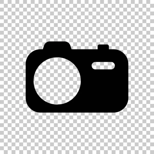 Проста Фотокамера Піктограма Технології Прозорому Тлі — стоковий вектор
