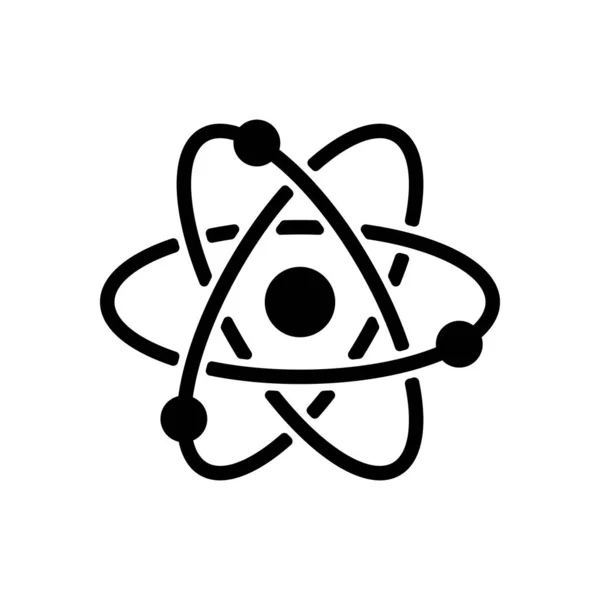 Символ Научного Атома Простая Икона — стоковый вектор