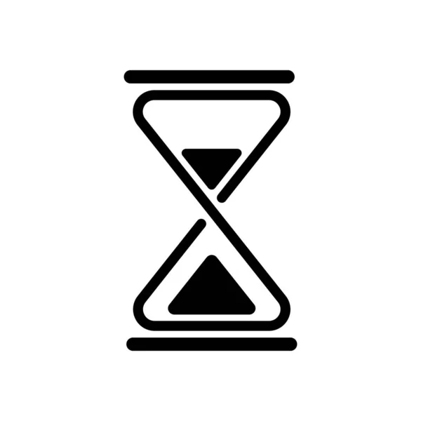 kum saati, basit simgesi beyaz arka plan üzerinde izole