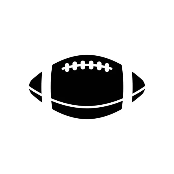 Logo Des Amerikanischen Fußballs Einfache Rugby Ball Ikone — Stockvektor