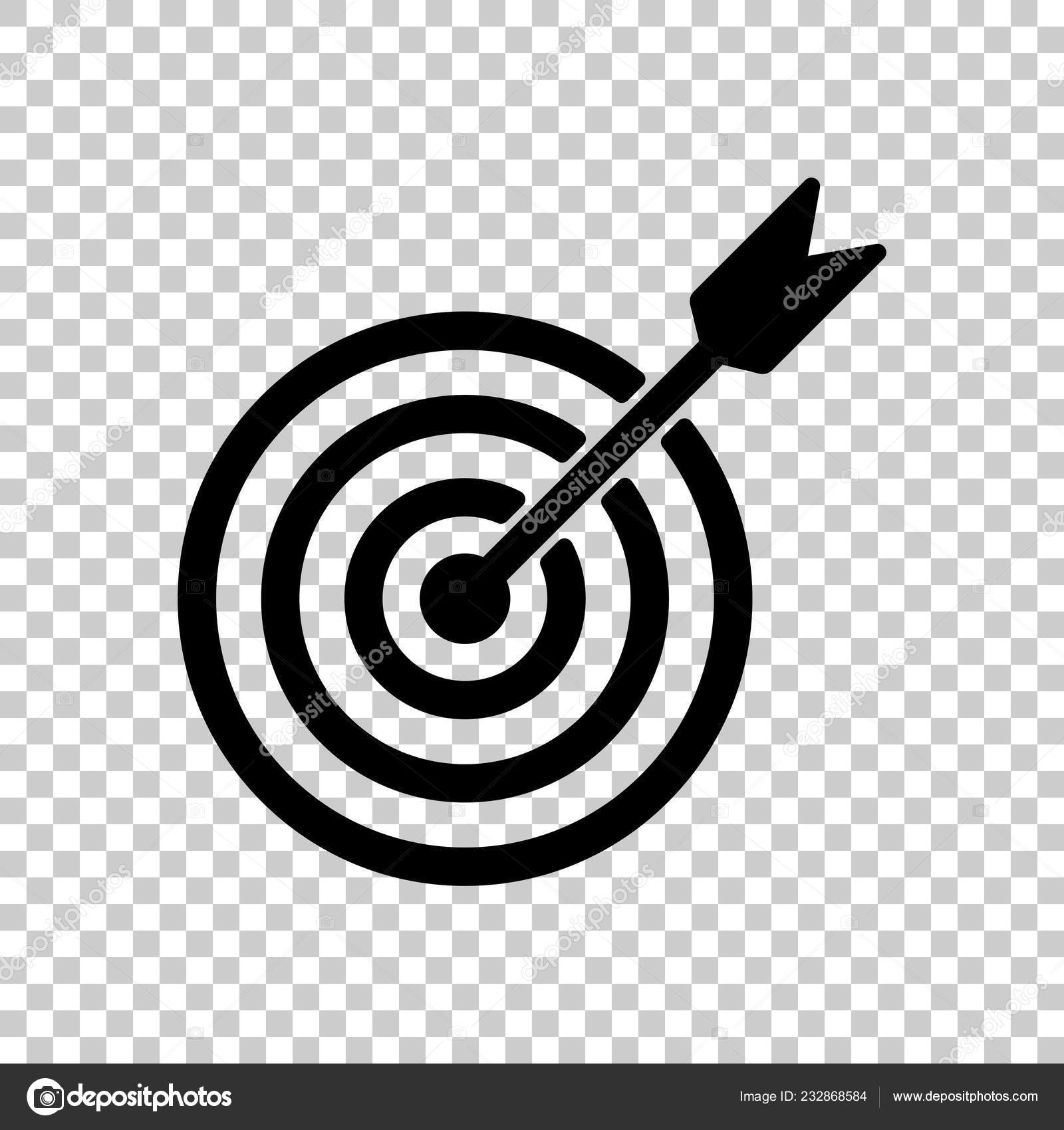 Target Icon Black Icon Transparent Background Stock Vector Image by ©fokas.pokas 232868584