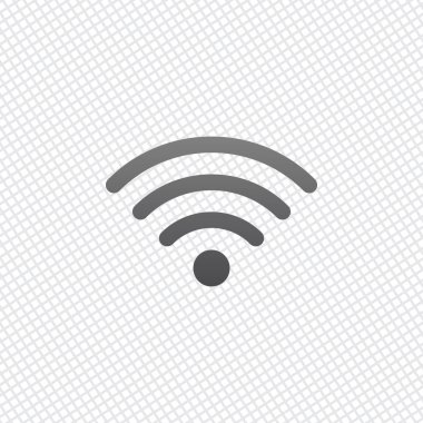 kablosuz simgesi. Kılavuz arka plan üzerinde