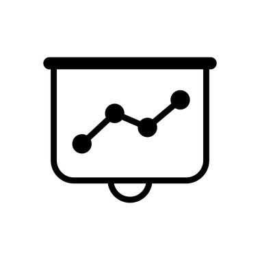 Projektörü ekran sunumlar için büyümek ekonomi grafik