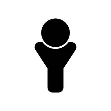 Basit erkek sembolü. Adam simgesi