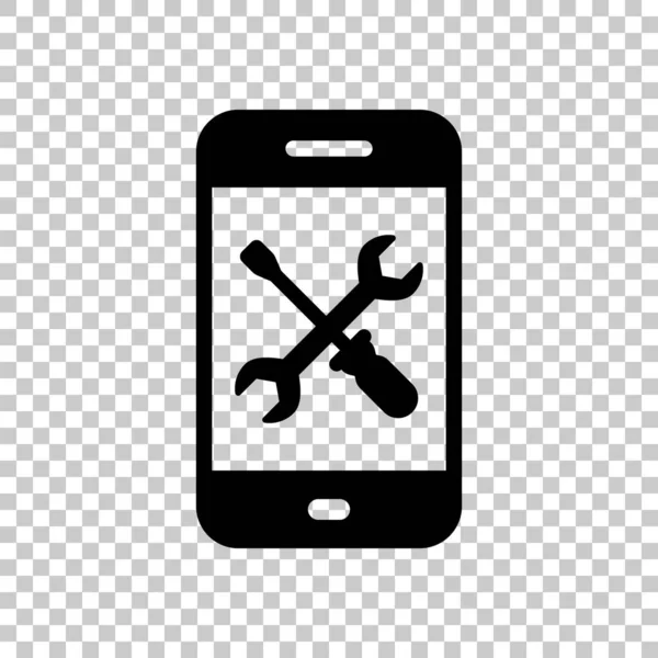 Phone Repair Service Icon Transparent Background — Stock Vector