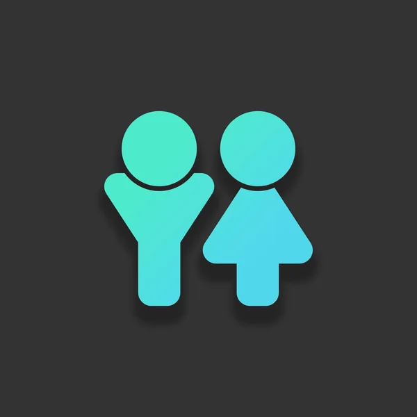 Set Of Male And Female Symbols Simple Icon Colorful Logo Concept With Soft Shadow On Dark Background Icon Color Of Azure Ocean Stock Images Page Everypixel