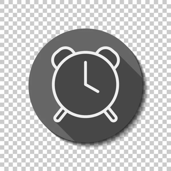 Alter Wecker Einfaches Symbol Lineares Symbol Mit Dünnem Umriss Weißes — Stockvektor