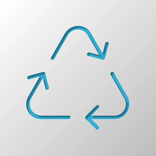 Recycling Hergebruik Pictogram Dunne Pijlen Lineaire Stijl Ontwerp Voor Een — Stockvector