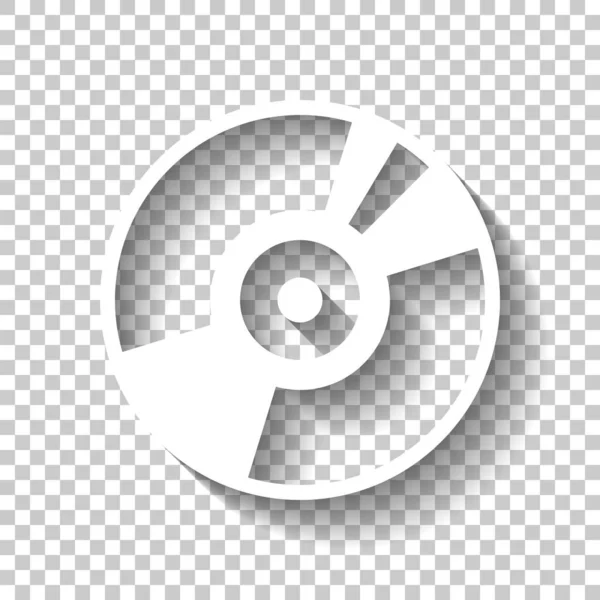 Винтажный Винил Аудио Диск Диджей Плеер Простая Икона Музыкальный Логотип — стоковый вектор