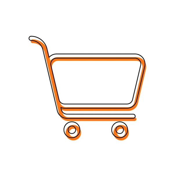 Shopping Cart Icon Simple Linear Icon Thin Outline Isolated Icon — Stock Vector