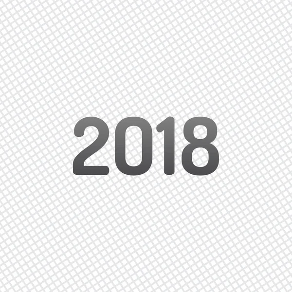2018 Sayı Simgesi Yeni Yılınız Kutlu Olsun Kılavuz Arka Plan — Stok Vektör