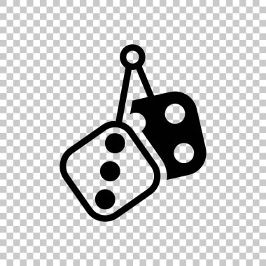 Zar muska, simge casino oyunları. Saydam arka plan siyah sembolü