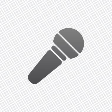 El mikrofon simgesi. Kılavuz arka plan üzerinde