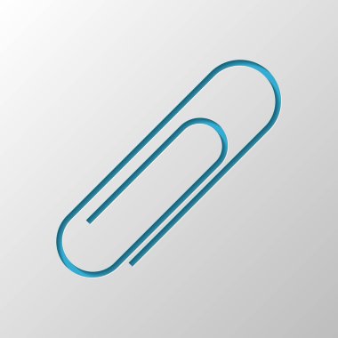 Kağıt atacı simgesi. Kağıt tasarımı. Gölge ile düzenlenen sembolü