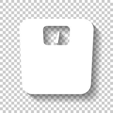 ağırlıklar, basit sembol siluet. Gölge şeffaf arka plan üzerinde beyaz simgesi