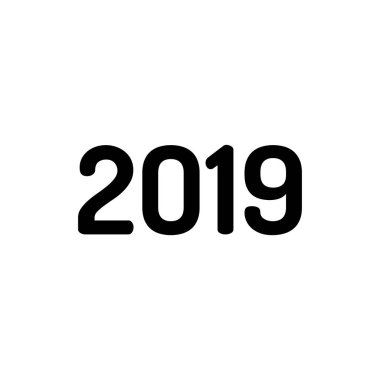 2019 sayı simgesi. Yeni Yılınız Kutlu Olsun